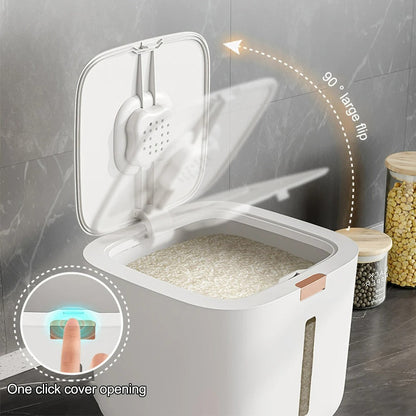 Air-tight Grain Dispenser with Lid (5–10 kg) - GranoBox