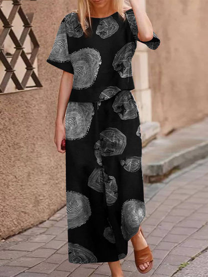 Lightweight two-piece summer outfit made of cotton with a flattering fit – Boho Set Zephyra