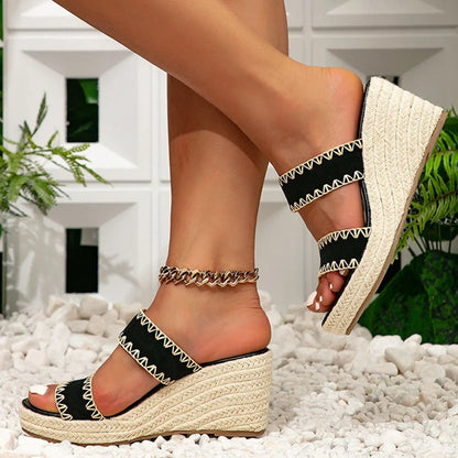 Orthopaedic women's summer sandals with footbed – Léanne