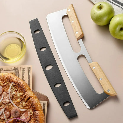 Large Pizza Cutter with Curved Stainless Steel Blade (35 cm) - Bruno