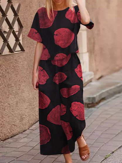 Lightweight two-piece summer outfit made of cotton with a flattering fit – Boho Set Zephyra