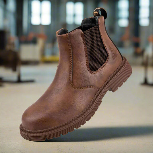 Men's waterproof safety work boots with steel toe – Torben
