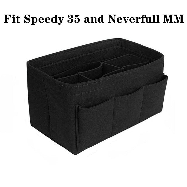 Felt handbag and make-up organiser insert – Buy 1, get 1 FREE multi-pocket storage