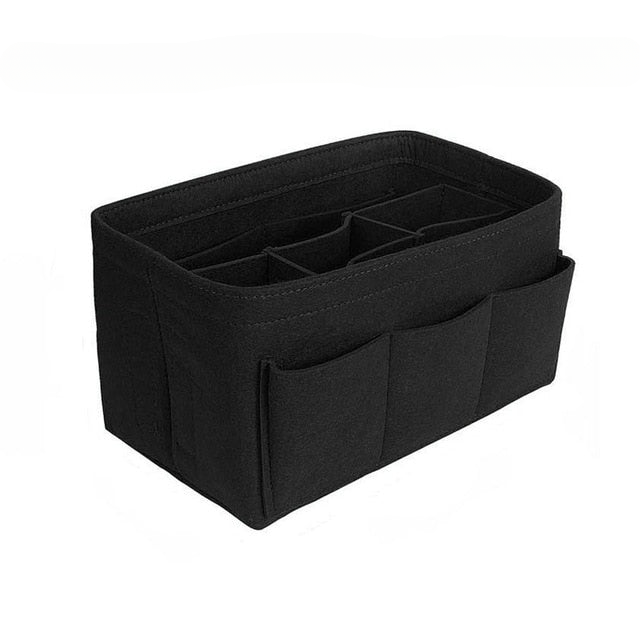 Felt handbag and make-up organiser insert – Buy 1, get 1 FREE multi-pocket storage