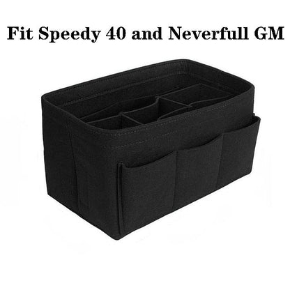 Felt handbag and make-up organiser insert – Buy 1, get 1 FREE multi-pocket storage