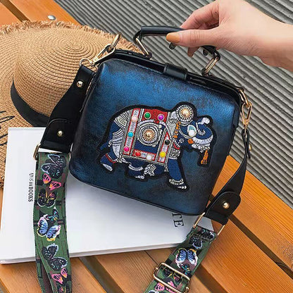 Embroidered Mandala Crossbody Bag – Lightweight, Versatile Boho Design