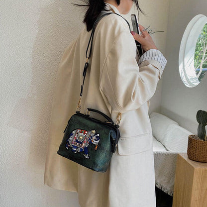 Embroidered Mandala Crossbody Bag – Lightweight, Versatile Boho Design