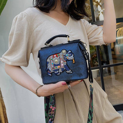 Embroidered Mandala Crossbody Bag – Lightweight, Versatile Boho Design