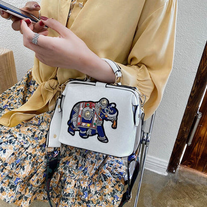 Embroidered Mandala Crossbody Bag – Lightweight, Versatile Boho Design