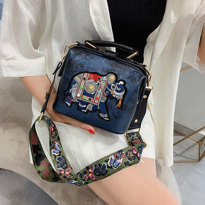 Embroidered Mandala Crossbody Bag – Lightweight, Versatile Boho Design