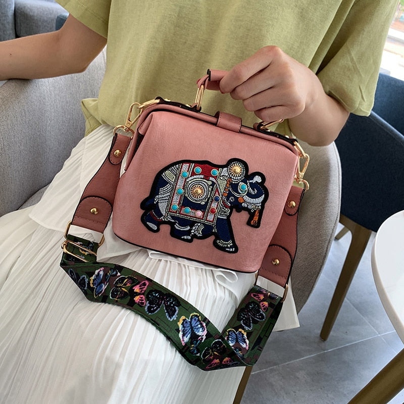 Embroidered Mandala Crossbody Bag – Lightweight, Versatile Boho Design