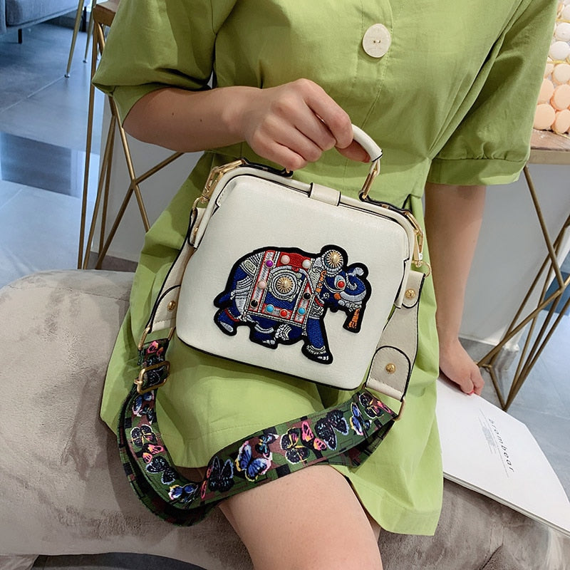 Embroidered Mandala Crossbody Bag – Lightweight, Versatile Boho Design