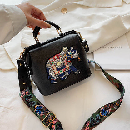 Embroidered Mandala Crossbody Bag – Lightweight, Versatile Boho Design