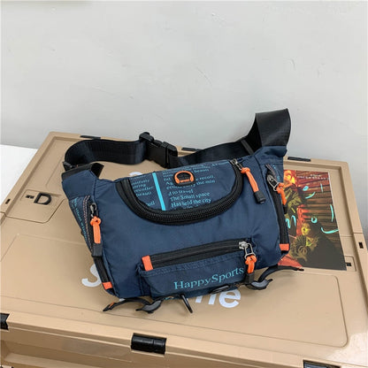 Waterproof men's waist and shoulder bag – multifunctional travel and outdoor bag