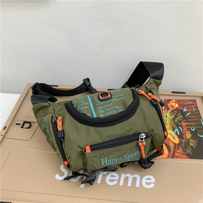 Waterproof men's waist and shoulder bag – multifunctional travel and outdoor bag