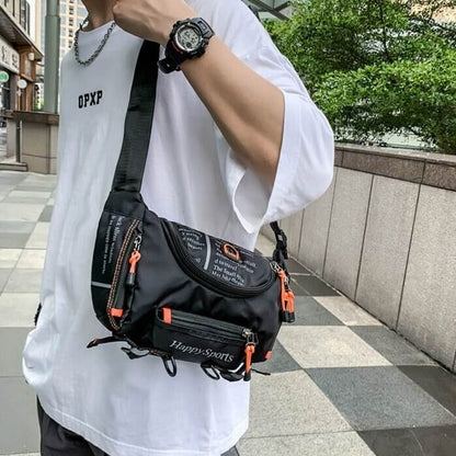 Waterproof men's waist and shoulder bag – multifunctional travel and outdoor bag