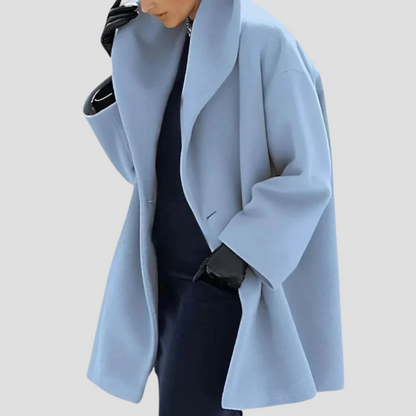 Women's wool coat with hood – Arvella