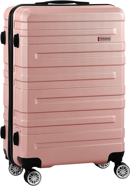 3-piece hard-shell spinner luggage set with TSA lock and organised interior