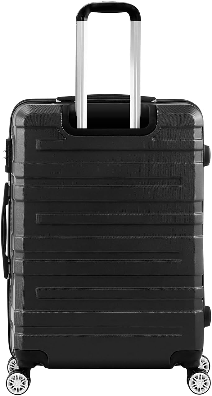 3-piece hard-shell spinner luggage set with TSA lock and organised interior