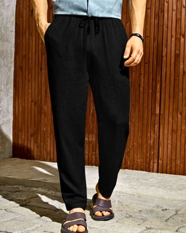 Trendy men's linen trousers – Jasper