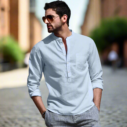 Men's autumn linen shirt – Thiago