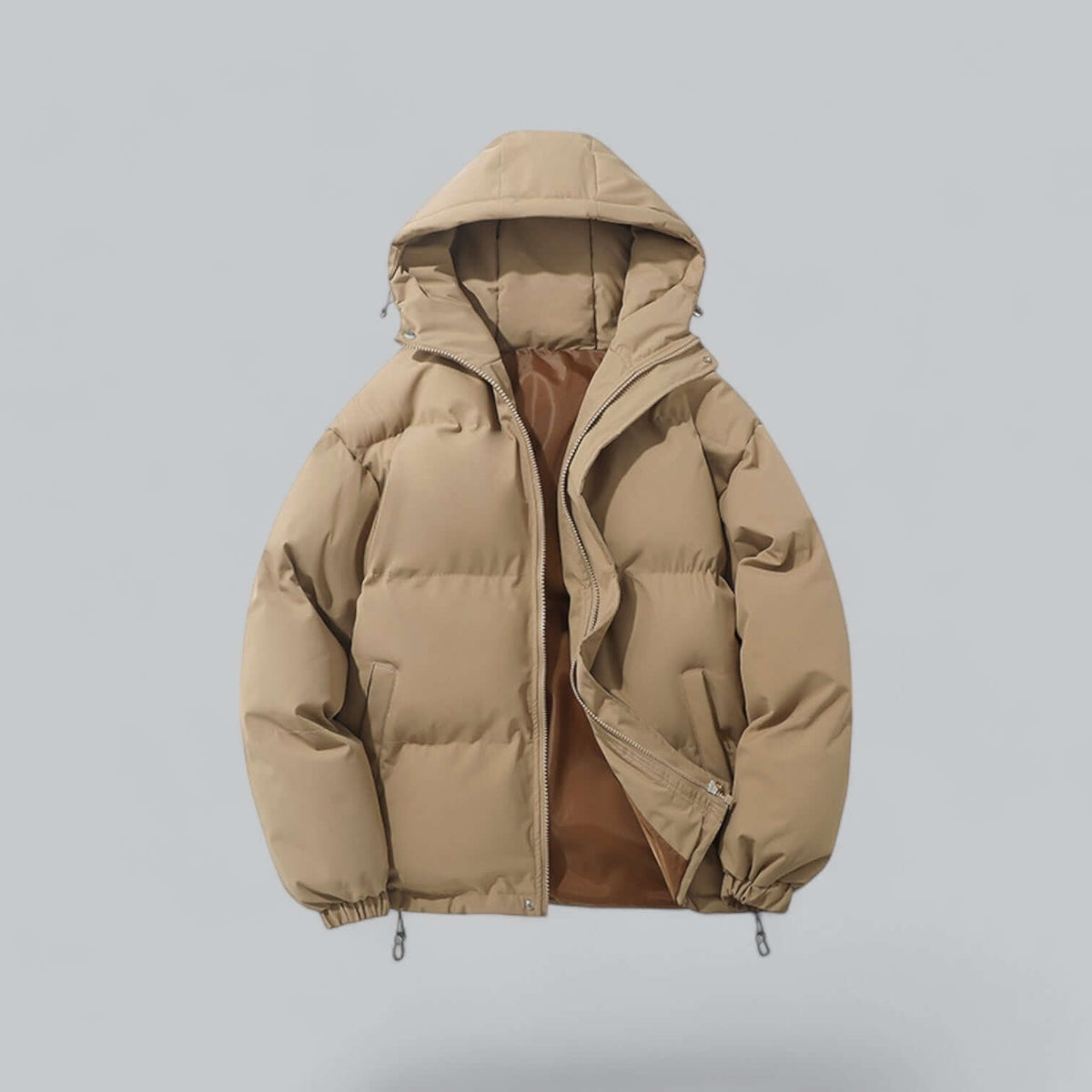 Men's Warm Winter Parka Coat with Adjustable Hood 3