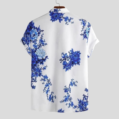 Floral short-sleeved summer shirt for men – Fabrizio