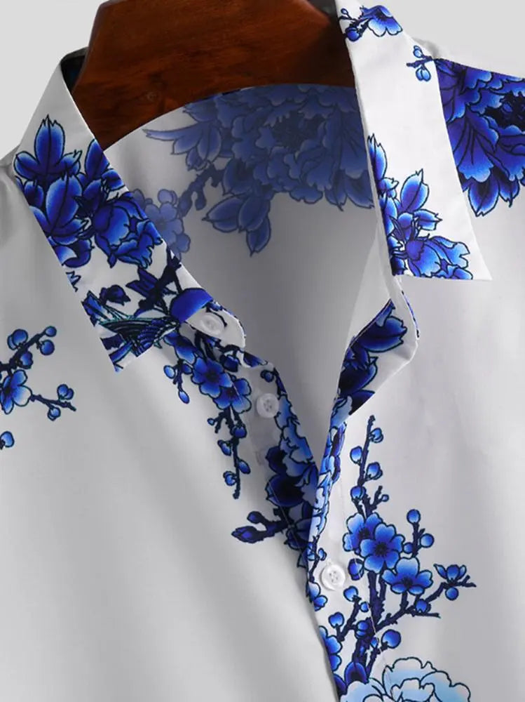 Floral short-sleeved summer shirt for men – Fabrizio