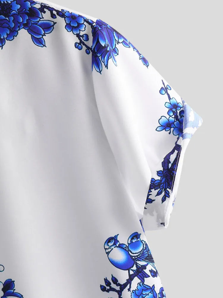 Floral short-sleeved summer shirt for men – Fabrizio