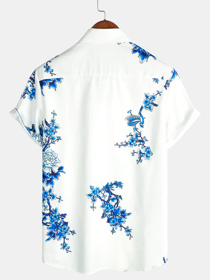 Floral short-sleeved summer shirt for men – Fabrizio