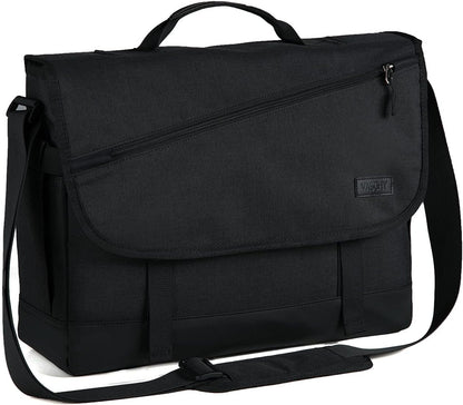 Water-repellent laptop shoulder bag with adjustable strap – WorkMate Series