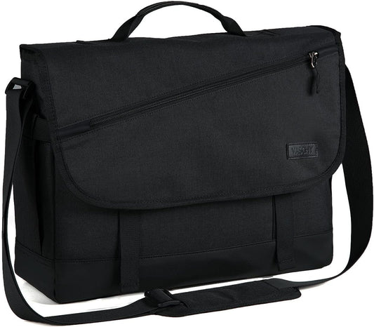 Water-repellent laptop shoulder bag with adjustable strap – WorkMate Series