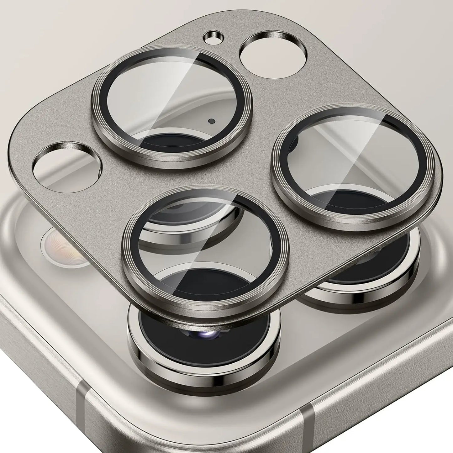 Metal Camera Lens Protector with Tempered Glass for iPhone – 1+1 FREE-Grey-For iPhone 16e-State of Style