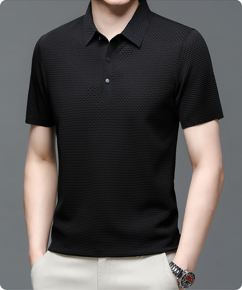 Men's Polo Shirt in Breathable Mesh - Matteo