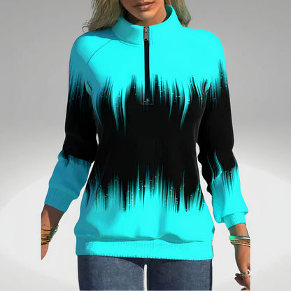 Ladies' Zip Collar Sweatshirt – Elvira