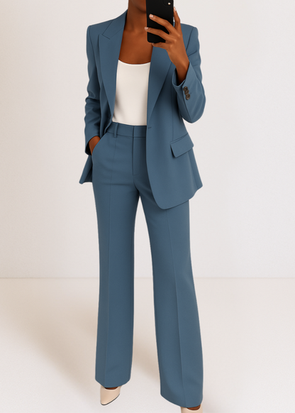 Women's Tailored Blazer & Pants Coord Lounge Set 1