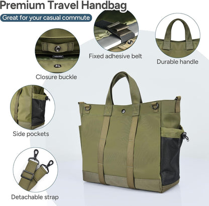 Laptop shoulder bag with multiple compartments and an adjustable shoulder strap – MetroCarry