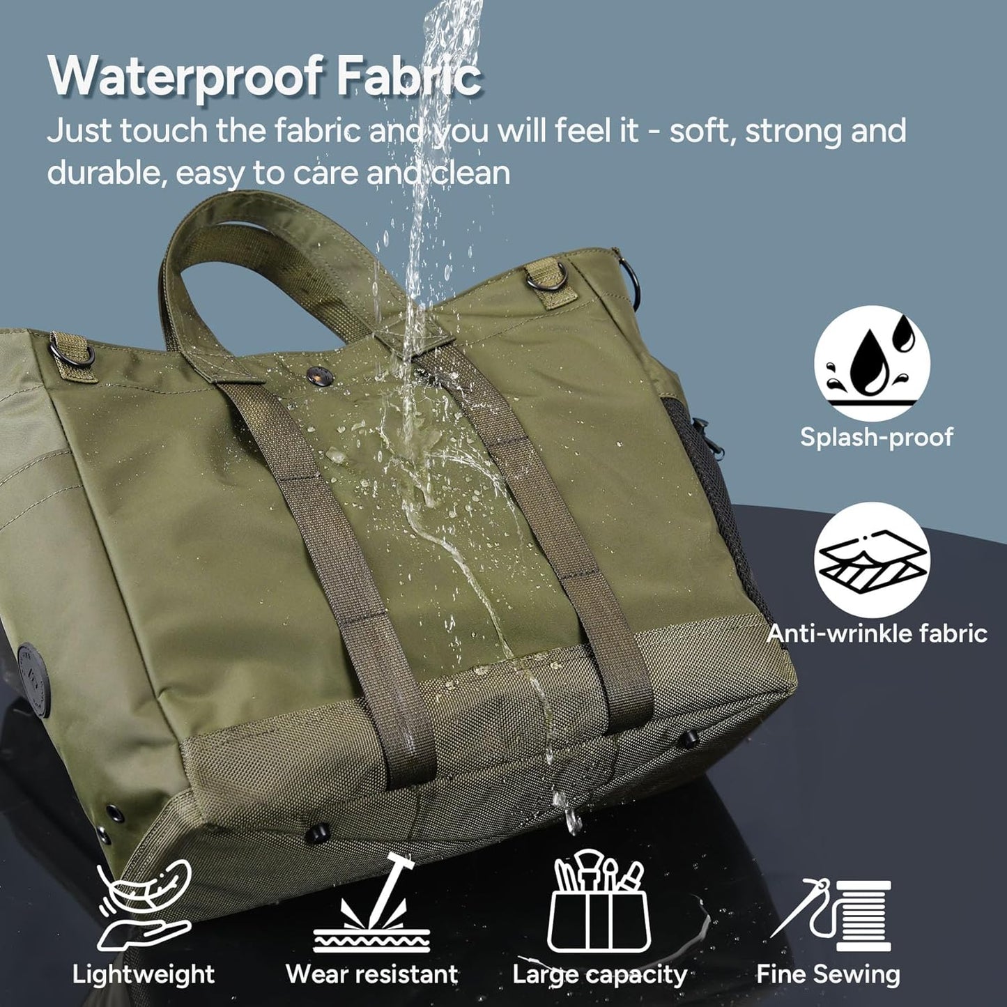 Laptop shoulder bag with multiple compartments and an adjustable shoulder strap – MetroCarry