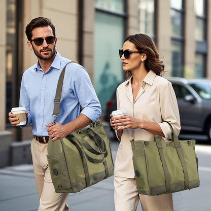 Laptop shoulder bag with multiple compartments and an adjustable shoulder strap – MetroCarry