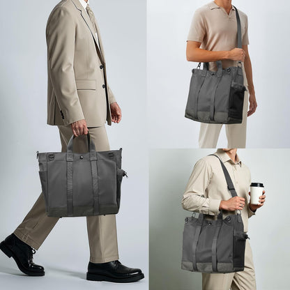 Laptop shoulder bag with multiple compartments and an adjustable shoulder strap – MetroCarry