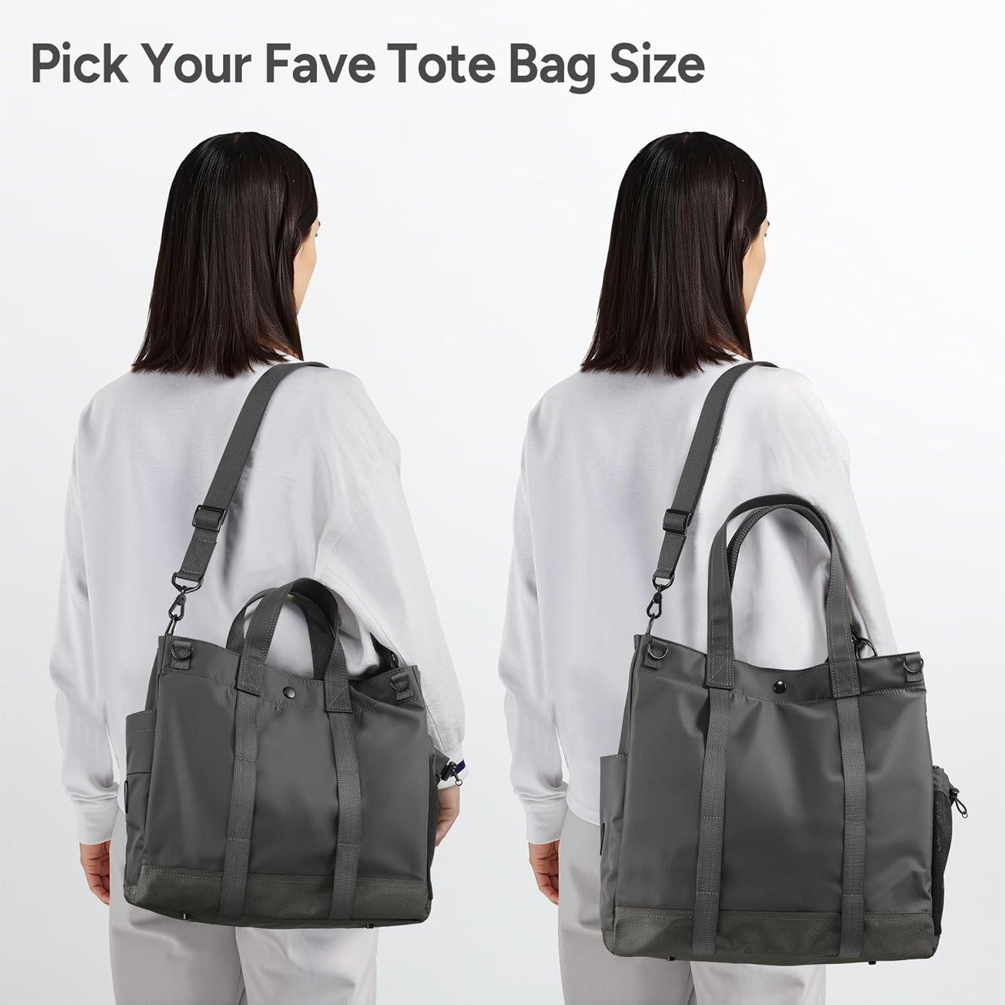 Laptop shoulder bag with multiple compartments and an adjustable shoulder strap – MetroCarry