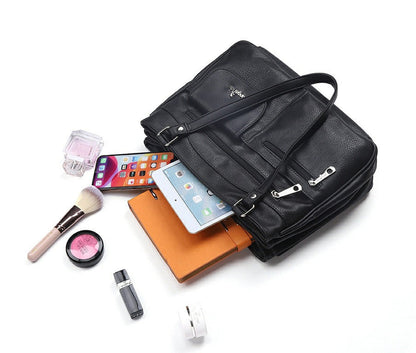 Multi-compartment women's shoulder and crossbody bag – FlexiCarry