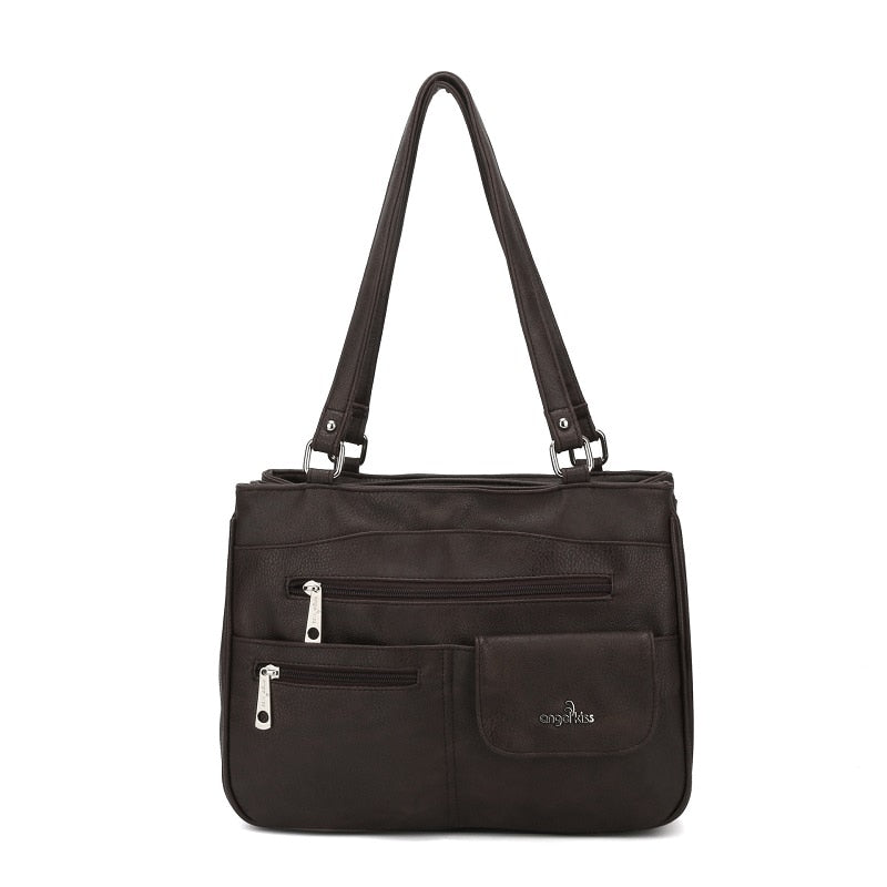 Multi-compartment women's shoulder and crossbody bag – FlexiCarry