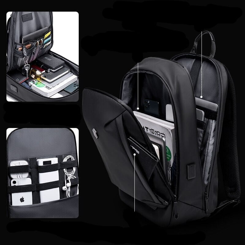 Waterproof backpack with multiple compartments – lightweight for outdoor activities and travel