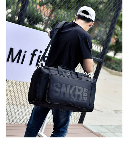 Waterproof multi-compartment travel bag for trainers and gear