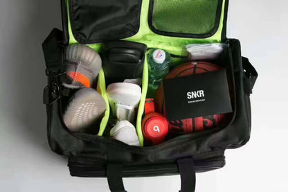 Waterproof multi-compartment travel bag for trainers and gear