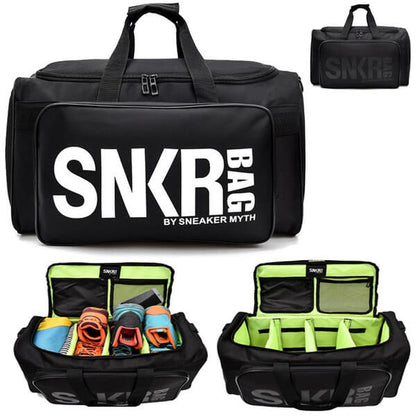 Waterproof multi-compartment travel bag for trainers and gear