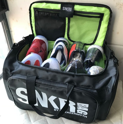 Waterproof multi-compartment travel bag for trainers and gear