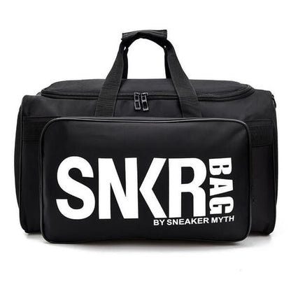 Waterproof multi-compartment travel bag for trainers and gear