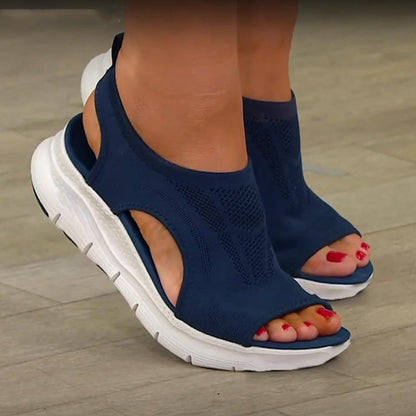 Mesh platform sandals for women – Nova